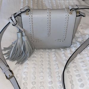 Grey shoulder bag